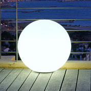 Boule Lumineuse Blanche sur Secteur -  40 cm